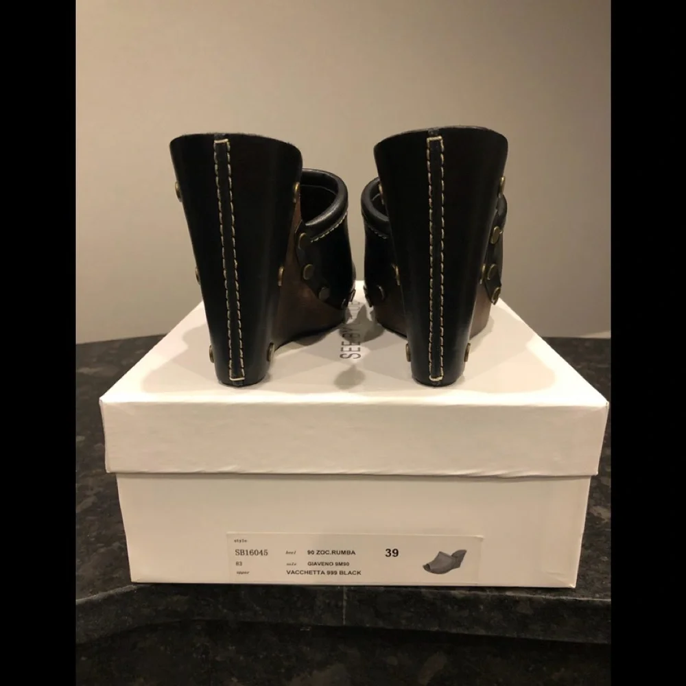 See By Chloe Black Studded Wedge *BRAND NEW*